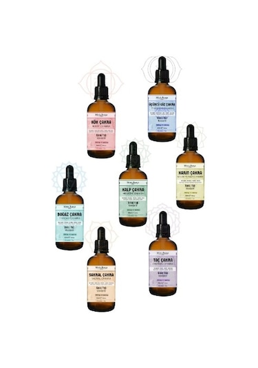 Minia Bahçe Aromaterapi 7 Çakra Masaj Yağı Seti 7 x 30 ML