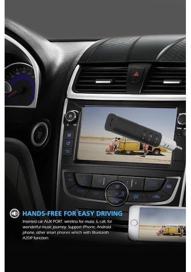 Torima Ts-03 Siyah Bluetooth Aux Araç Kiti Samsung Htc Lg Huawei Iphone Mp3 Çalar