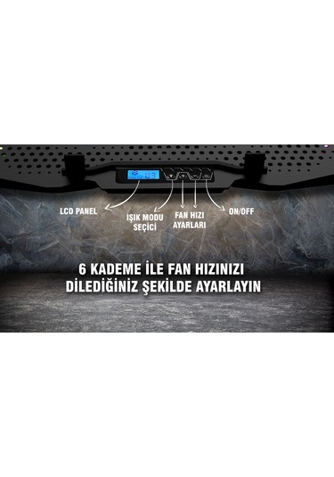 Inca INC-606TGS Arrax Çift Fanlı 13" - 17" Notebook Soğutucu