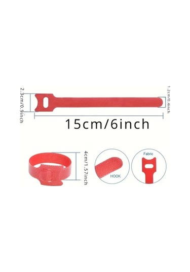 Gateesat Yeşil 20 Adet 15 Cm Kendinden Yapışkanlı Nylon Bağlama Kayışı Seti