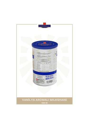 Simonelli Vanilyalı Milkshake 1 KG
