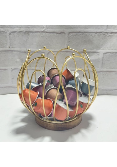 Suntek Kahve Pod Tutucu İstasyonu Organizatör Tezgah Altın Altın