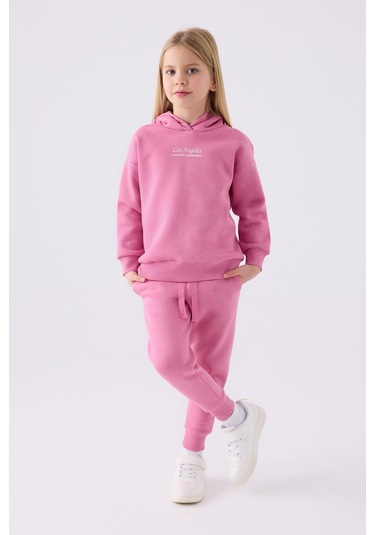 Rolypoly Kız Çocuk Eşofman Takımı Rp3500 Karanfil Karanfil Pembe