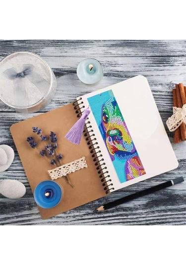 Xianwen Geeroyoo Renkli Köpek Şekilli 5d Elmas Kitap Ayracı Seti