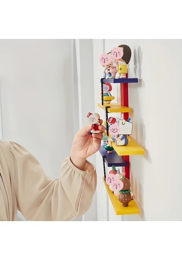 Hightower Ldq 4 Katmanlı Duvara Monte Raf Çok Renkli Aksesuar Ve Figür Sergileme Ünitesi Çok Renkli