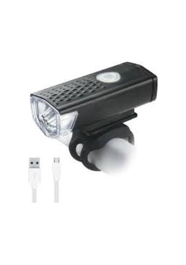 Baisk 300 Lümen Bisiklet Ön Far Işık Aydınlatma Lamba Usb Led Çak Siyah