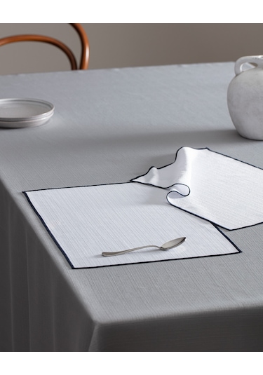 Nostang 2'li Amerikan Servis - Beyaz/lacivert 8684427148600 Çok Renkli