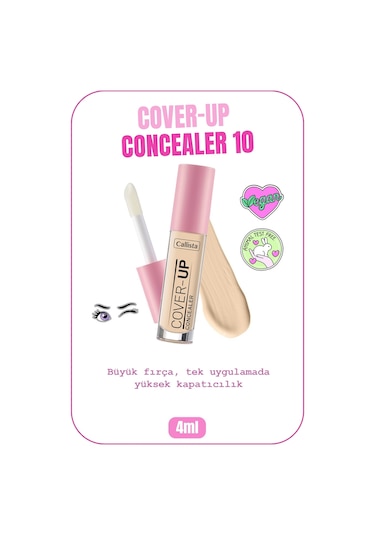 Callista Cover Up Concealer Yoğun Kapatıcı Göz Altı Kapatıcısı - 10 Light Sand