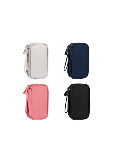 Konesam Küçük Mavi Switch Saklama Çantası - Kaliteli Kumaş, Yumuşak Ve Dayanıklı, Elektronik Aksesuarları Güvenli Tutar