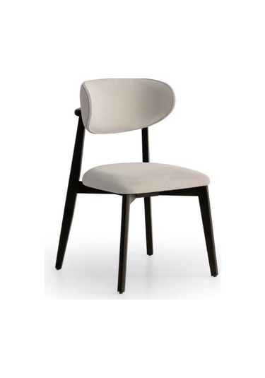 Polo Ahşap Bohem Sandalye Siyah - Krem