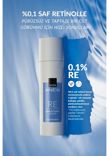 Avon Anew Re Pürüzsüz Görünüm Veren Serum 3 x 30 ML