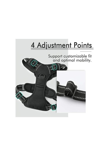 Maxaccess Köpek Yürüyüş Tasması, Anti-çekme Yastıklı Reflektif Xl Pembe Büyük Köpekler İçin