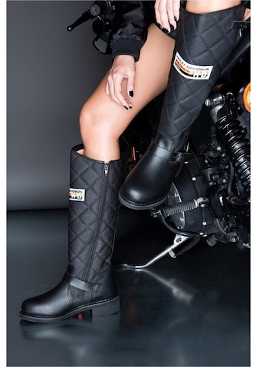 Harley Davidson LACONIA HI 646 Unisex  BLACK / YAĞLI DERİ Çizme