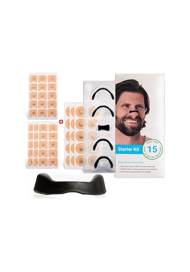 Spor Burun Dilatör Uyku Burun Solunum Anti-horlama Manyetik Burun Bantları Burun Bantları Solunum Güçlendirme Oksijen Emme Mavi