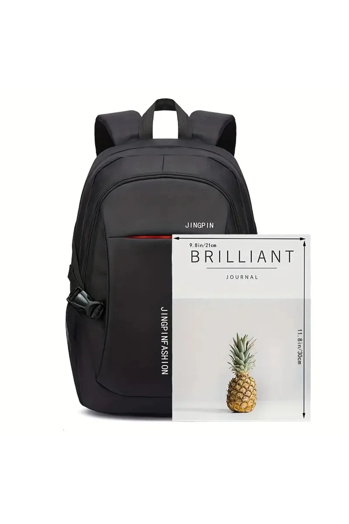 Sırt Çantası - Geniş İç Hacimli Okul & Seyahat İçin Günlük Sırt Çantası, Laptop Bölmeli Siyah