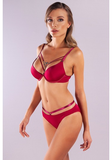 Golshan Gorbus Foam Cup Push Up Bra, Şarap Renk Konforlu Ve Şık Sütyen Çok renkli