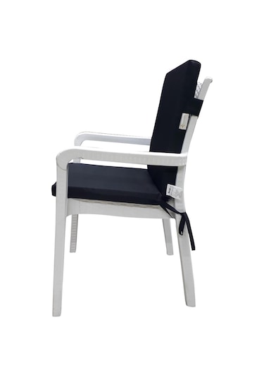 Mirzade 6 Adet Elit Su Geçirmez Yüksek Arkalı Minder-siyah