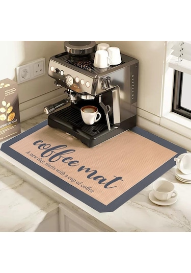 30 21cm Kahve Makinesi Matı Yaklaşık 60g 108g Katlanabilir 30x21cm Gray