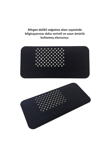 Keçe Bilgisayar Mouse Pedi Masa Üstü Düzenleyici Mat 70x32 Cm Siyah Ok