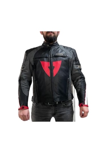 Venom D1 Racing Deri Ceket Siyah