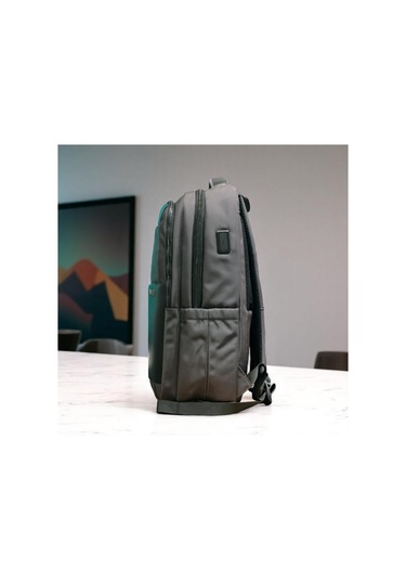 Laptop Ve Seyahat İçin İnce Tasarım Sırt Çantası Baggaj S24113 Gri