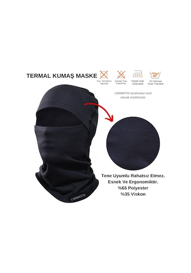 Motosiklet Maske Ergonomik ve Rahat Tasarımlı Termal
