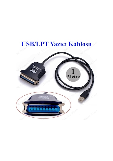 Usb/Lpt Paralel Port Ieee 1284 Yazıcı Adaptör Kablosu
