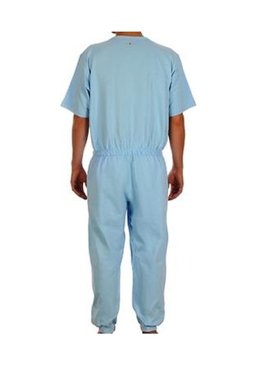 Caretex EH-003 Bacak Fermuarlı Erkek Hasta Bakım Tulumu