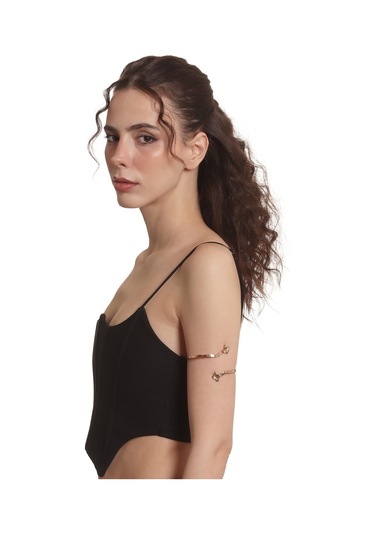 Kadın Dolama Model Burgulu Çiçek Figürlü Ayarlanabilir Açık Band El Yapımı Bakır Üst Kol Aksesuarı Bakır