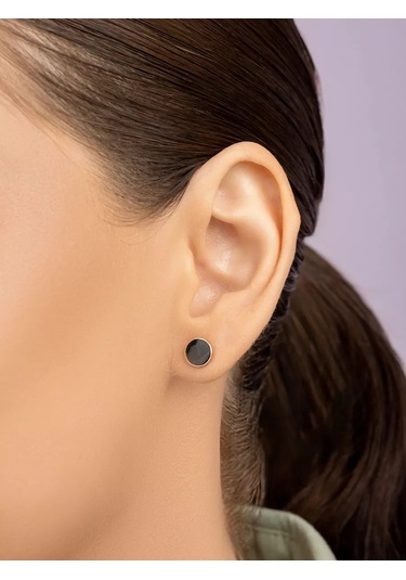 Veronika Yuvarlak Halka Gümüş Küpe Takı 119832652 Altın