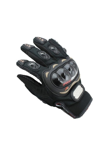 Probiker Korumalı Motosiklet Eldiveni Uzun Model Siyah Xl