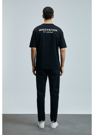 Lufian Omen Modern Grafik T- Shirt Siyah Siyah 111020252100100 SIYAH