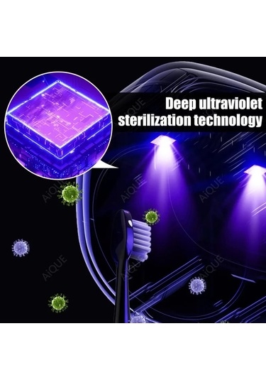 Şarj Edilebilir Diş Fırçası Sterilizatörü Kurutma Fonksiyonlu Beyaz