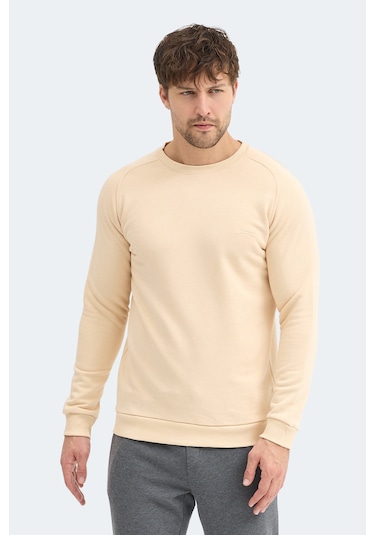 Slazenger Nadav Erkek Bej Sweatshırt Bej