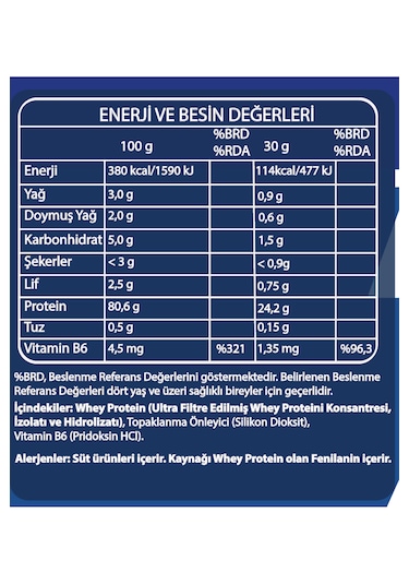 Fibrelle Whey Proteini-aromasız 960 G Protein Tozu Sade 32 Servis Aromasız