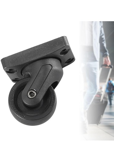 Homyl Bagaj Tekerlekleri, Bavul Yedek Parçalar Taşınabilir Siyah
