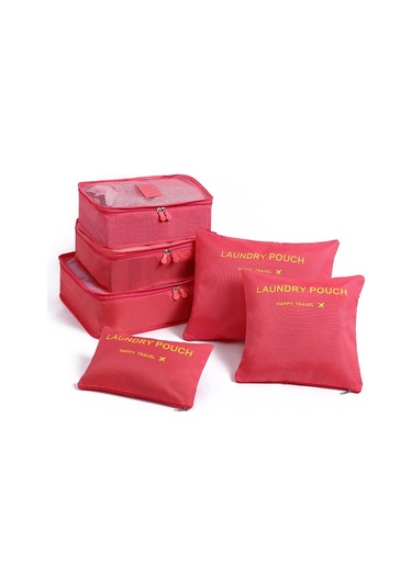 Mufunye Fabrika Satışı Oxford Kumaş 6 Parçalı Seyahat Seti - Takım Elbise Ve İç Çamaşırı Organizasyon Çantası Gri Gri