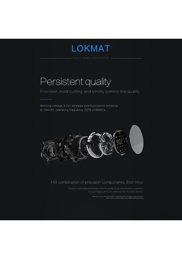 Tenfowee Lokmat Mk16 Akıllı Saat: 12 Ay Pil Ömrü, 5atm Su Geçirmez, Spor Takibi, Uzaktan Fotoğraf Çekme, İos/android Uyumlu