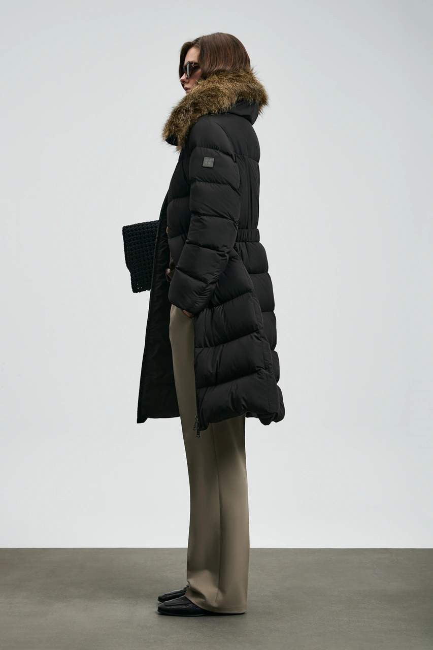 Lufian Eco Kaz Tüyü Kadın Mont Siyah Siyah 122120046100100 Siyah