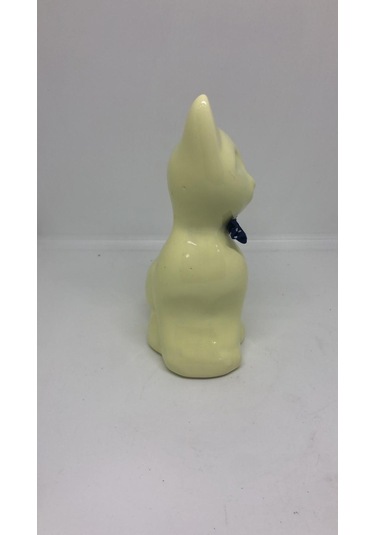 Lebron Masaüstü Dekoratif Seramik Kedi Objesi Sarı