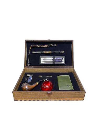 Pipsan Pipo Ahlat Ağacı Balsa Filitreli Çakmaklı Cüzdan Bileklik Tesbih Set 605736-509210