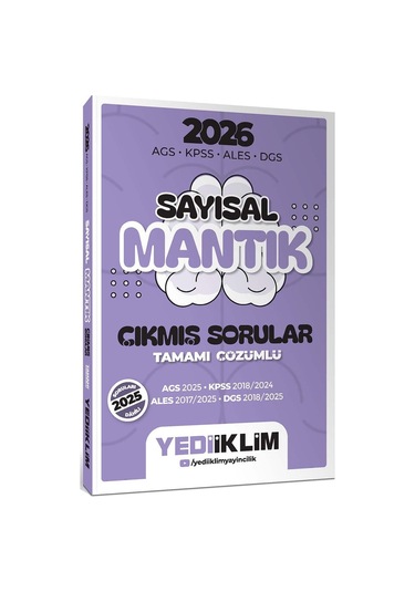 Yediiklim 2026 Ags Kpss Ales Dgs Sayısal Mantık Tamamı Çözümlü Çıkmış Sorular