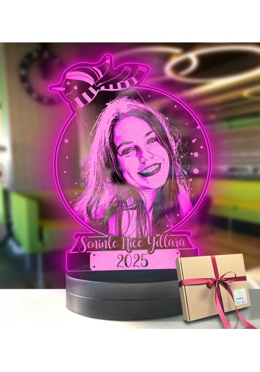 Sevgiliye Yılbaşı Hediyesi Sevgiliye Özel Resimli Kar Küresi 3d L