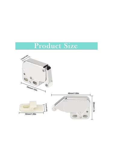 Yaylı Mandallı Dolap Kapısı Yaylı Mandallar Mini Mandallı Kapı Mandalları Tutma Plakalı