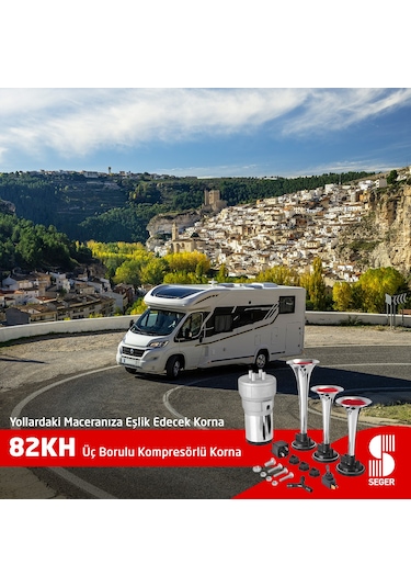 Seger 12v. Üç Krom Boru Melodili Korna,no:82kh12.000.03b