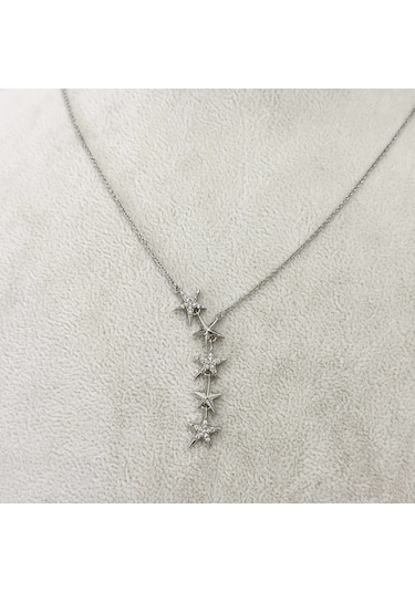 Star Y Kolye Silver Gold