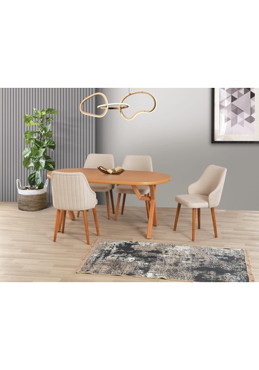 Uyar Sadece Masa Kayın Kaplama Gürgen Ağaçlı Ayak 90 160 Sahra