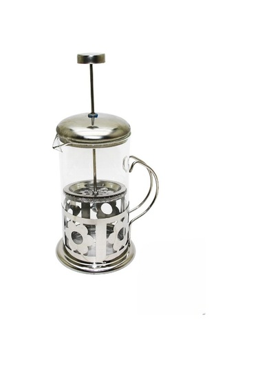 Çelik Kulplu Cam French Press - 350 Ml Çok Renkli