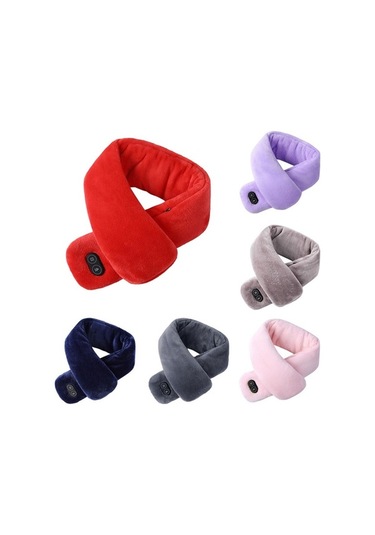 Electronıc Outlet Yumuşak Usb Titreşimli Sıcak Şal Masaj Leezsing Kış Kadın Isıtmalı Erkek Elektrikli Boyunluk-792 Atkı Tl Çok Renkli