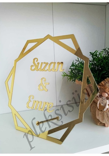 Estölye Pleksi Isimlik Söz , Nişan , Masa Üstü Isimlik (414937832)